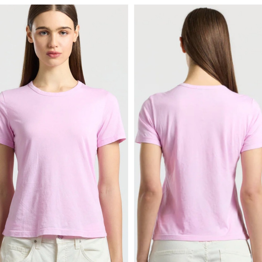 Cotton Citizen Standard Pink Short Sleeve Crewneck Tee